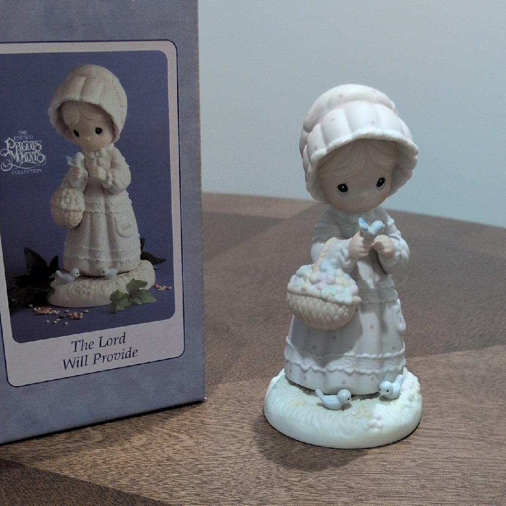 Precious Moments Figurine - Soft White and Cream